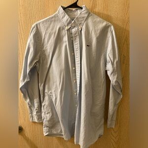 Vineyard Vines blue and white kid’s XL LS button down polo